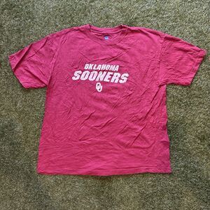 NCAA Oklahoma Sooners Burgundy Graphic Logo Tee Shirt Mens XL By KA Inc.